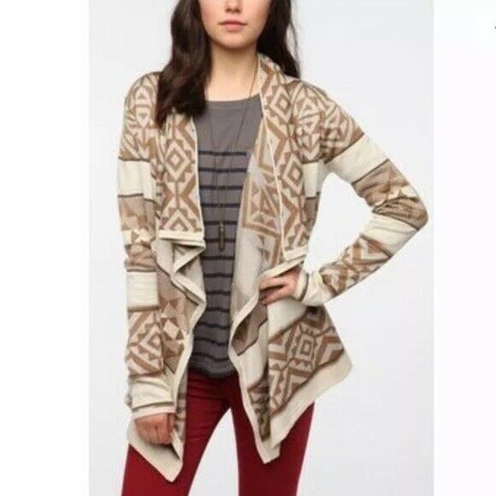Staring at Stars | Urban Outfitters Womens Size M Argyle Open Front Long